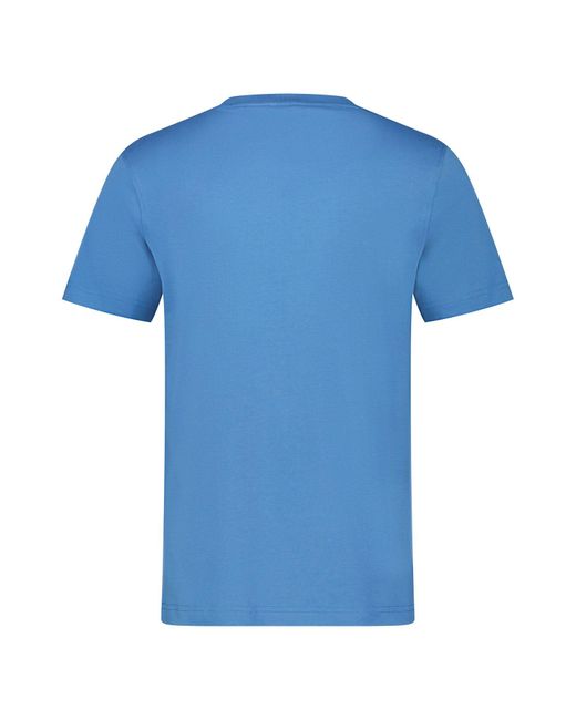 Lerros Kurzarmshirt mit Logostickerei auf der Brust in Blue für Herren
