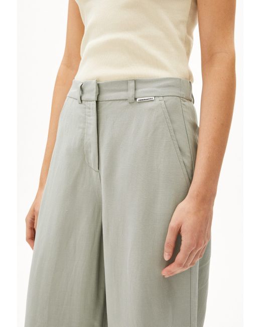 ARMEDANGELS Green Stoffhose CAARUNUS LINO