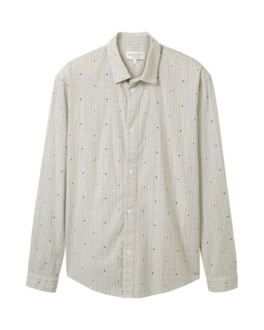 Tom Tailor Langarmhemd (1-tlg) in White für Herren