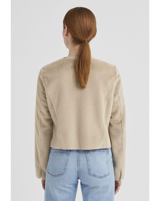 Milestone Natural Fellimitatjacke MSFelicia mit Zierknöpfen