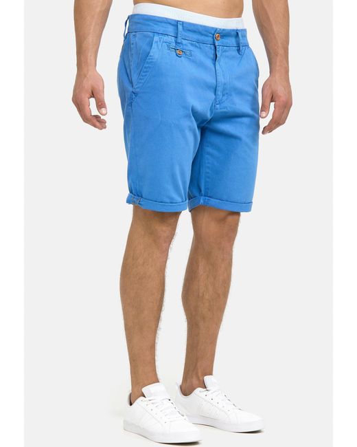 INDICODE Chinoshorts Cuba aus 100% Baumwolle in Blue für Herren