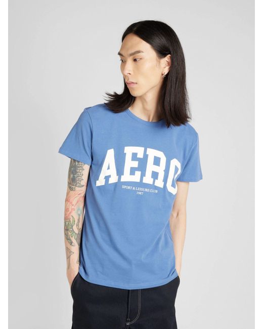 Aéropostale T-Shirt (1-tlg) in Blue für Herren