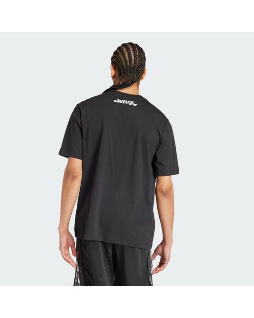 Adidas Originals PRIDE GRAPHIC T-SHIRT in Black für Herren