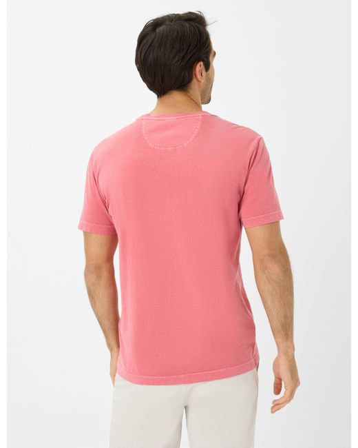 Brax T-Shirt Style TED in Pink für Herren
