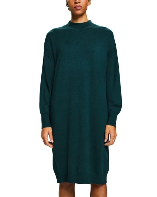 esprit strickkleid rot