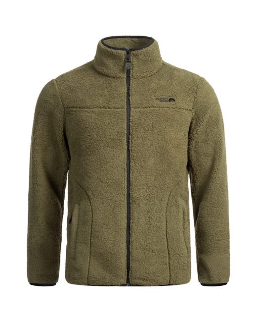 Arctic Seven Fleecejacke ASWarmy Aus hochwertigem Sherpa-Fleece in Green für Herren