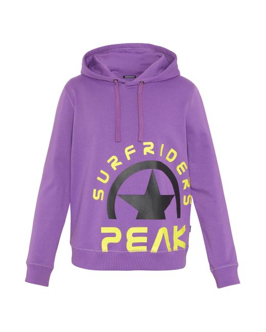 Chiemsee Kapuzensweatshirt Kapuzenpullover im freshen Farbdesign mit Print 1 in Purple für Herren