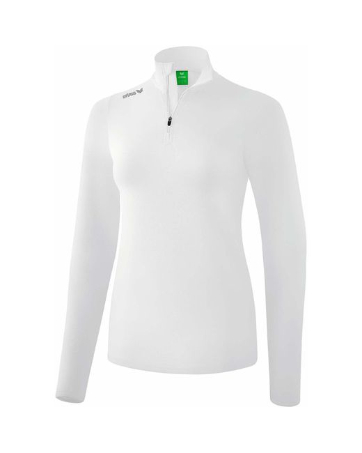 Erima White Fleecepullover Pullover Rolli