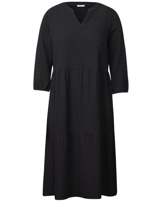 Cecil Black Midikleid knielang