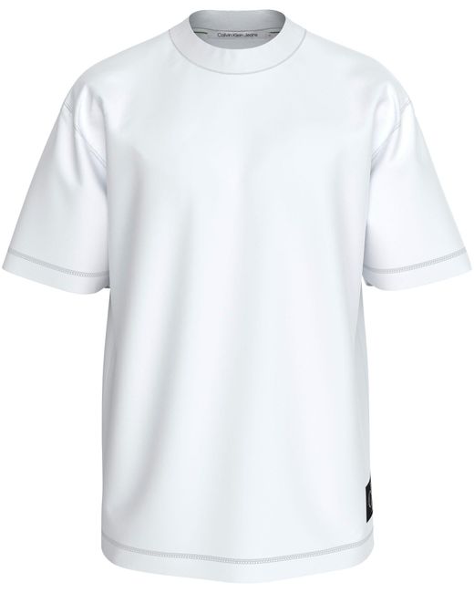 Calvin Klein T-Shirt BADGE RELAXED TEE mit Logopatch in White für Herren