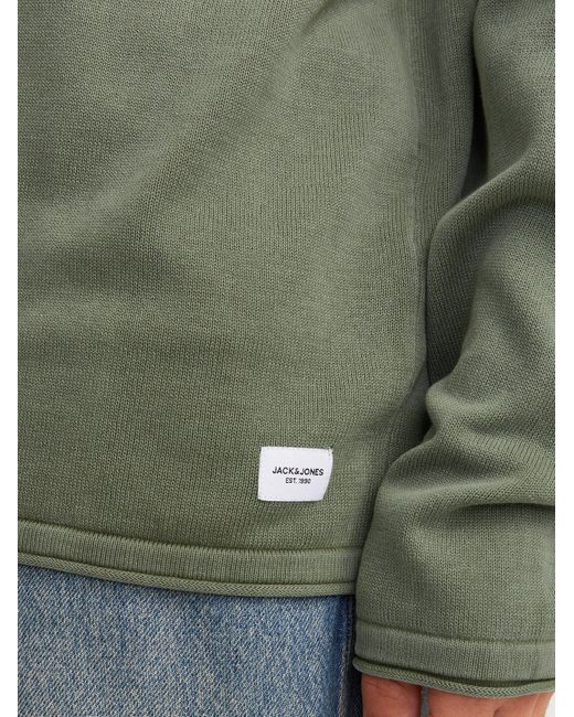 Jack & Jones Strickpullover JJELEO KNIT CREW NECK NOOS mit Rundhalsausschnitt in Green für Herren