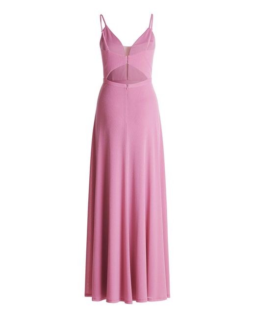 Vera Mont Pink Abendkleid mit Lurexfaden Material
