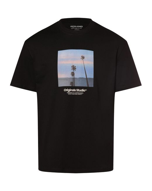 Jack & Jones T-Shirt JORVesterbro in Black für Herren