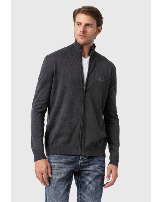 Cipo & Baxx Cardigan Pullover in Black für Herren