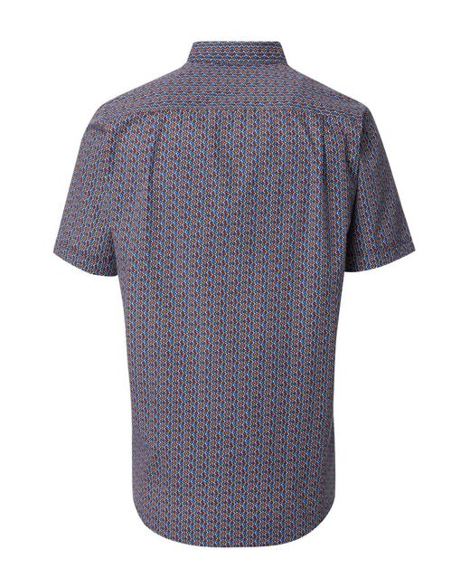Redmond Kurzarmhemd 251455990 in Blue für Herren