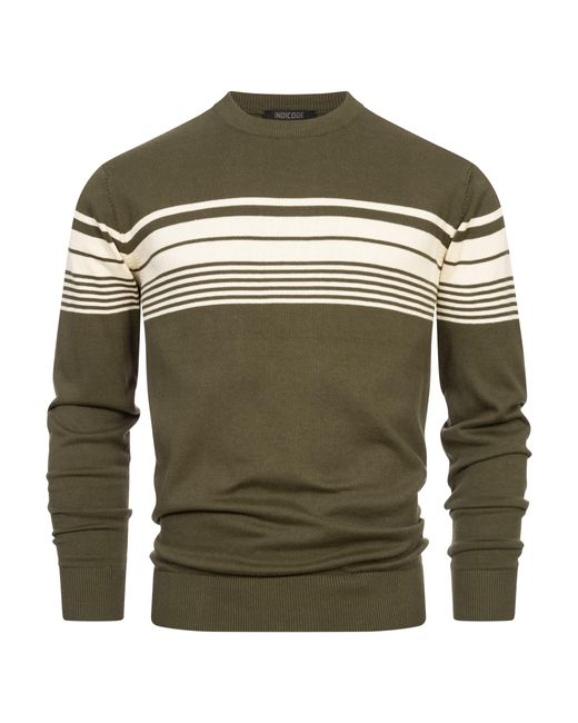 INDICODE Strickpullover INLeague in Green für Herren