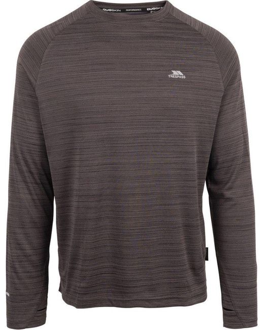 Trespass Rundhalspullover Adamo Active Top in Gray für Herren