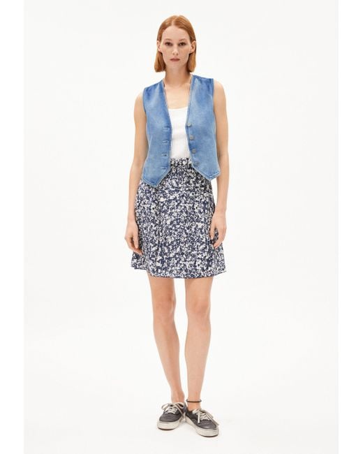 ARMEDANGELS Blue Blouson SINERIAA Weste aus Hanf-Mix Regular Fit