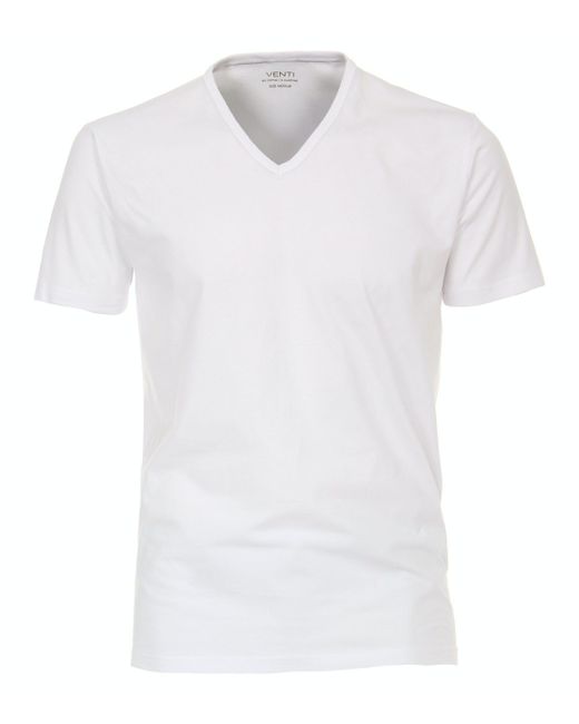 Venti Klassisches shirt im 2er Pack.T-Shirt in White für Herren