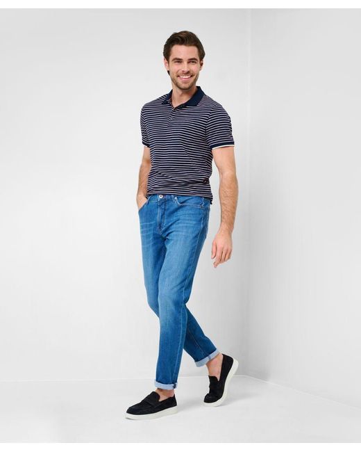 Brax 5-Pocket-Jeans Chuck Sommer-Denim, Gallery Flex in Blue für Herren