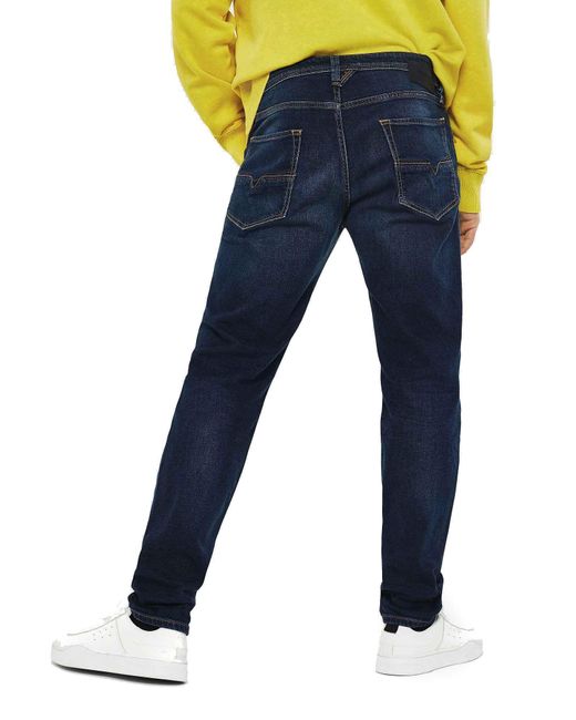 DIESEL Fit- Larkee-Beex 087AS Jeans Hose Regular Tapered in Blue für Herren
