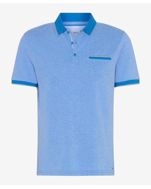 Brax Poloshirt Style PADDY in Blue für Herren