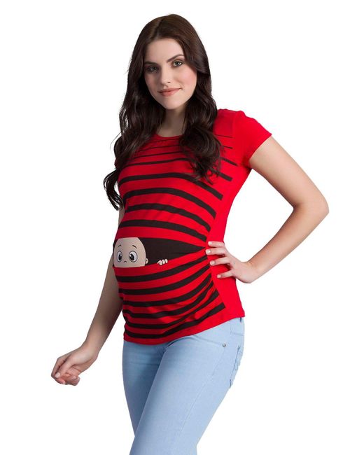 M.M.C. Red .M.C. Umstandsshirt Guck mit Motiv