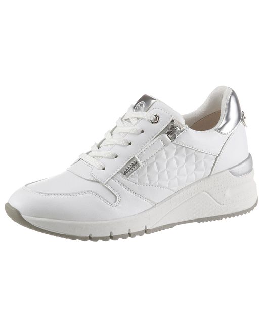 Tamaris Sneakers Met Sleehak Rea Met Mooie Metallicdetails - Lyst