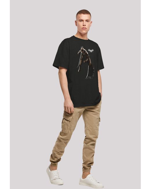 F4NT4STIC T-Shirt DC Comics Batman Arkham Shadow Stance Print in Black für Herren
