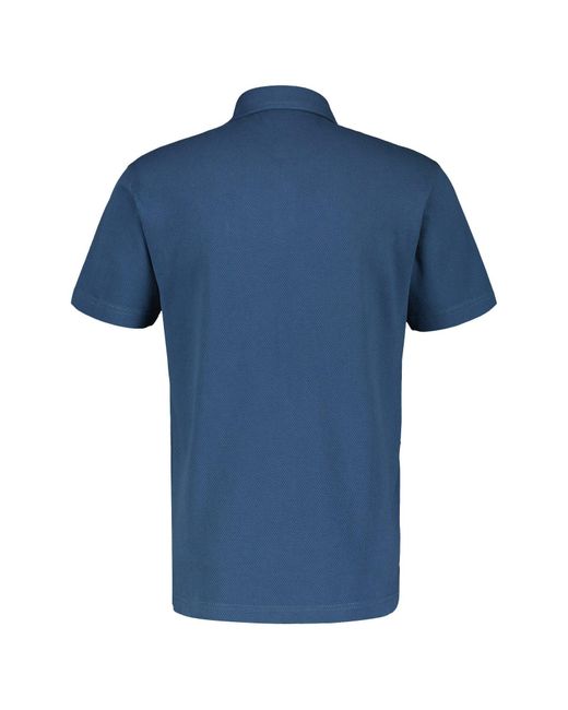 Lerros Poloshirt in sportiver Waffelpiquéqualität in Blue für Herren