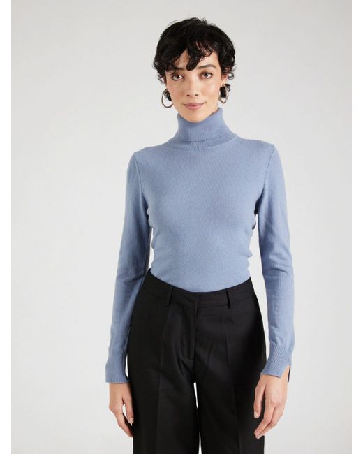 Sisley Blue Rollkragenpullover (1-tlg) Plain/ohne Details