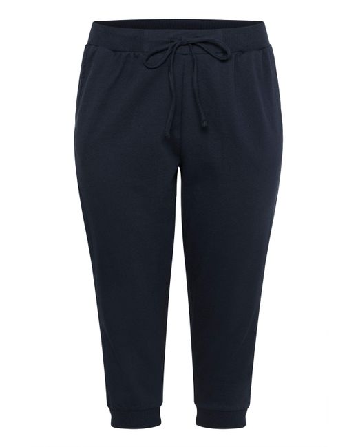 Kaffe Blue Stoffhose Casual Hose KCann Große Größen
