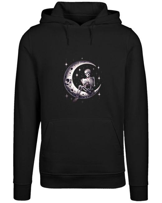 F4NT4STIC Black Kapuzenpullover Gothic Valentinstag Skelett Mond Premium Qualität