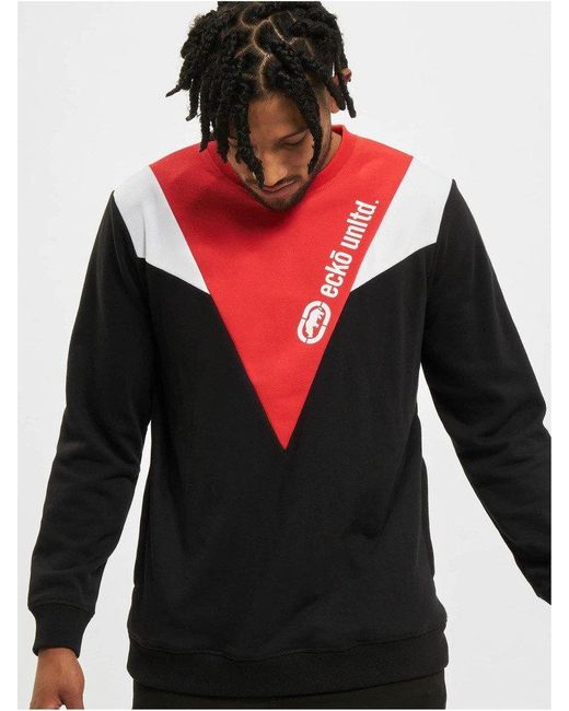 Ecko' Unltd Rundhalspullover Canberra Crewneck in Black für Herren