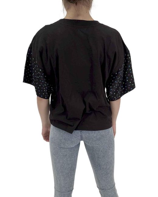 DIESEL Black Kurzarmbluse T-Link Top Bluse Blusenshirt