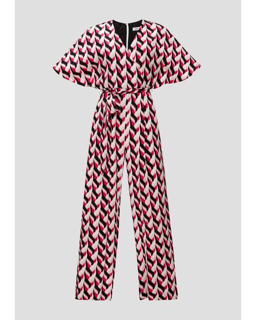 S.oliver Red Overall Jumpsuit mit Bindedetail