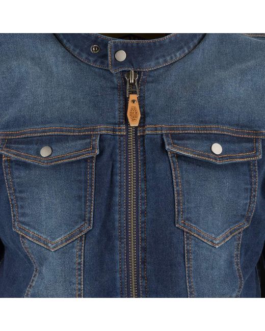Segura Motorradjacke Hunky Motorrad Textiljacke protektoren in Blue für Herren
