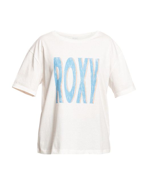 Roxy White T-Shirt Sand Under The Sky