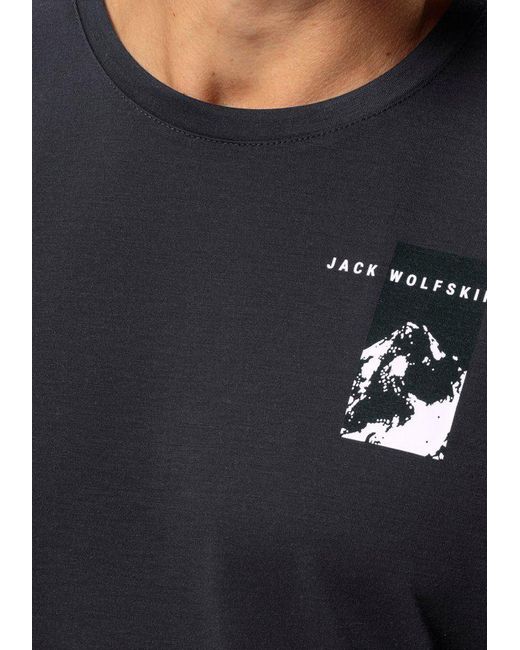 Jack Wolfskin Shirt VONNAN /S GRAPHIC T M in Blue für Herren