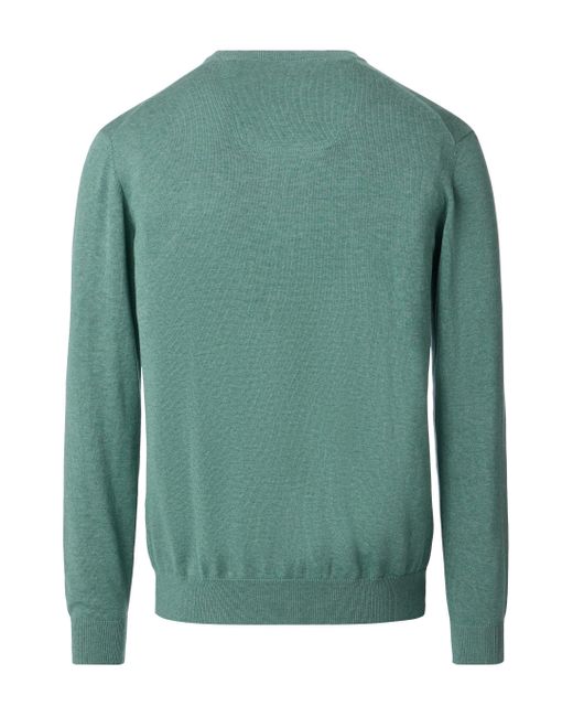 CASA MODA Strickpullover Pullover uni in Green für Herren