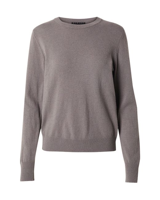 Sisley Gray Rundhalspullover (1-tlg) Plain/ohne Details