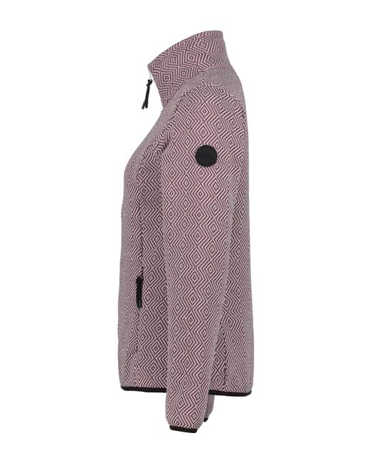 Icepeak Purple Fleecejacke D STRICKFLEECEJACKE AIKES (1-St) Wärmend
