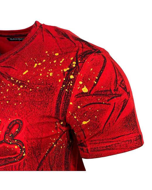 Baxboy T-Shirt »VINTAGE« mit trendigem Markenprint 10184 in Red für Herren