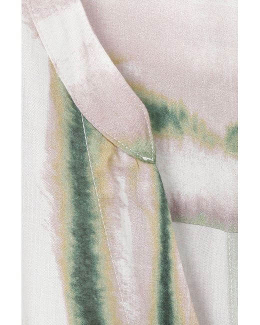 FRAPP Multicolor Schluppenbluse mit kunstvollem Allover-Muster