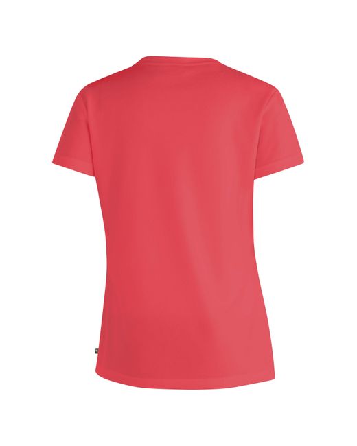 Maier Sports Red T-Shirt Tilia Pique W Funktionsshirt, Freizeitshirt mit Aufdruck