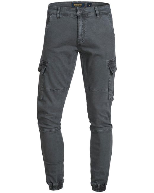 INDICODE Cargohose August in Gray für Herren