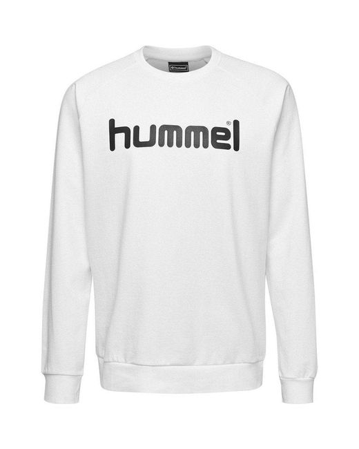 Hummel Go Cotton Logo Sweatshirt in White für Herren