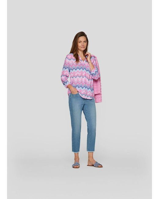 Rabe Pink Shirtbluse Bluse
