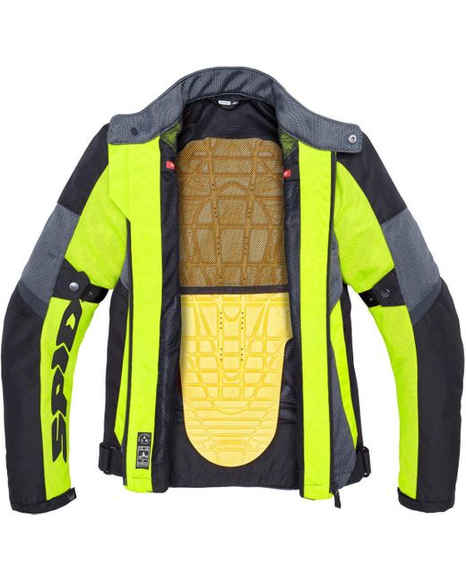 SPIDI Tek Net Motorradjacke (wasserdicht) herausnehmbares Innenfutter in Green für Herren