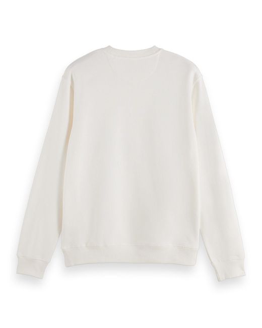Scotch & Soda Sweatshirt Baumwolle in White für Herren